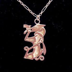 Sterling Aztec or Mayan Symbol( with chain)
